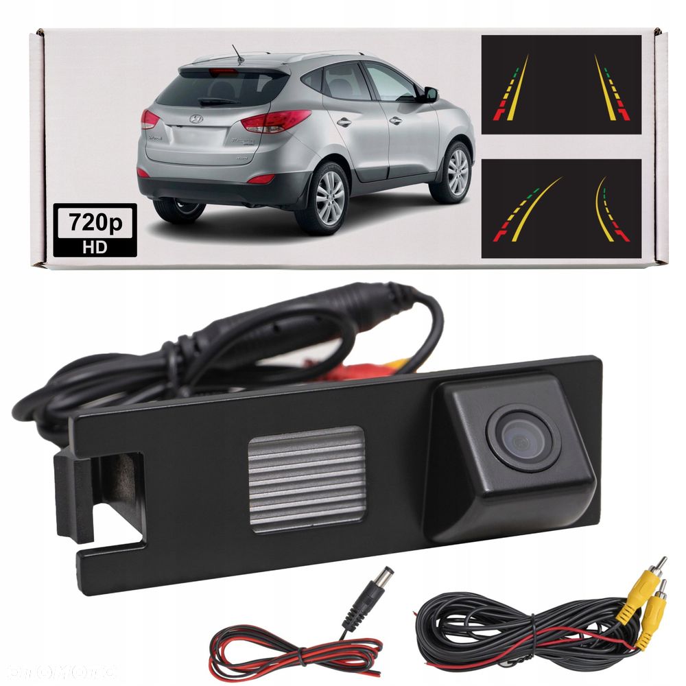 hyundai tucson ii lm 2009-2015 kamera cofania full hd dynamiczne linie - 1