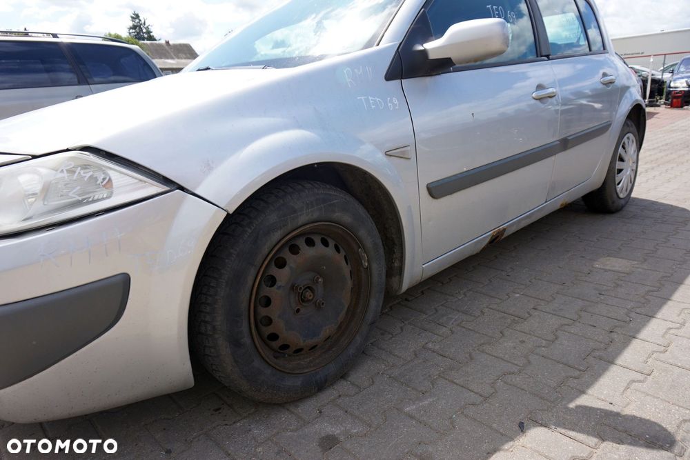 MASKA ZDERZAK BŁOTNIKI LAMPY MEGANE II PH2 LIFT TED69  RENAULT 2006-2008 SREBRNY PRZÓD KOMPLETNY - 9