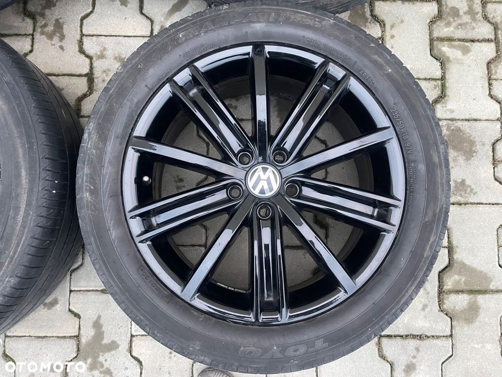 FELGI ALUFELGI 18 VOLKSWAGEN TIGUAN GOLF PASSAT SEAT SKODA 5X112 ET43 7J SPRAWDZONE ORYGINAŁ - 7