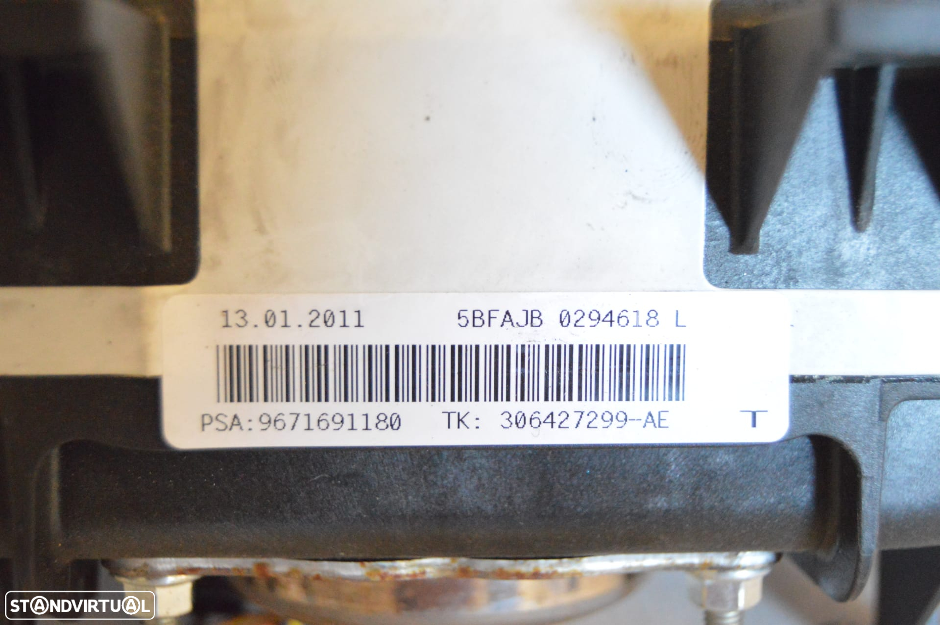 AIRBAG PASSAGEIRO 9671691180 306427299 CITROEN DS3 DS 3 1.6 HDI 92CV 9HP 9H06 10JBOL INJEÇÃO BOSCH - 4