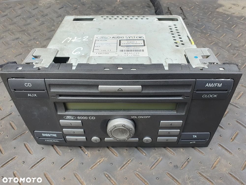FORD FOCUS II MK2 C-MAX RADIO FABRYCZNE RADIOODTWARZACZ 6000CD CD MP3 6S61-18C815-AG - 2