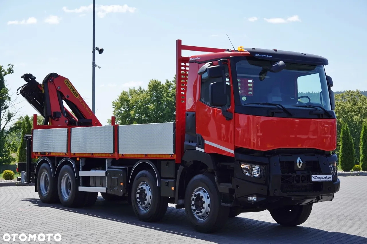 Renault C 430 / 8x4 / SKRZYNIOWY 7 M + HDS PALFINGER PK 2300-EH / WYSÓW 15 M / PILOT   / ROTATOR / SPROWADZONY - 11