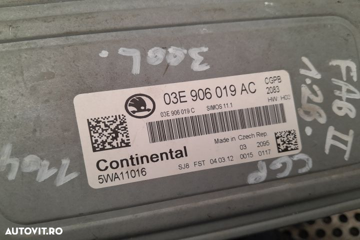 KIT PORNIRE FABIA 2 1.2 CGP 6R0905851D 03E906019AC 5J0920811E MX1253 - 3