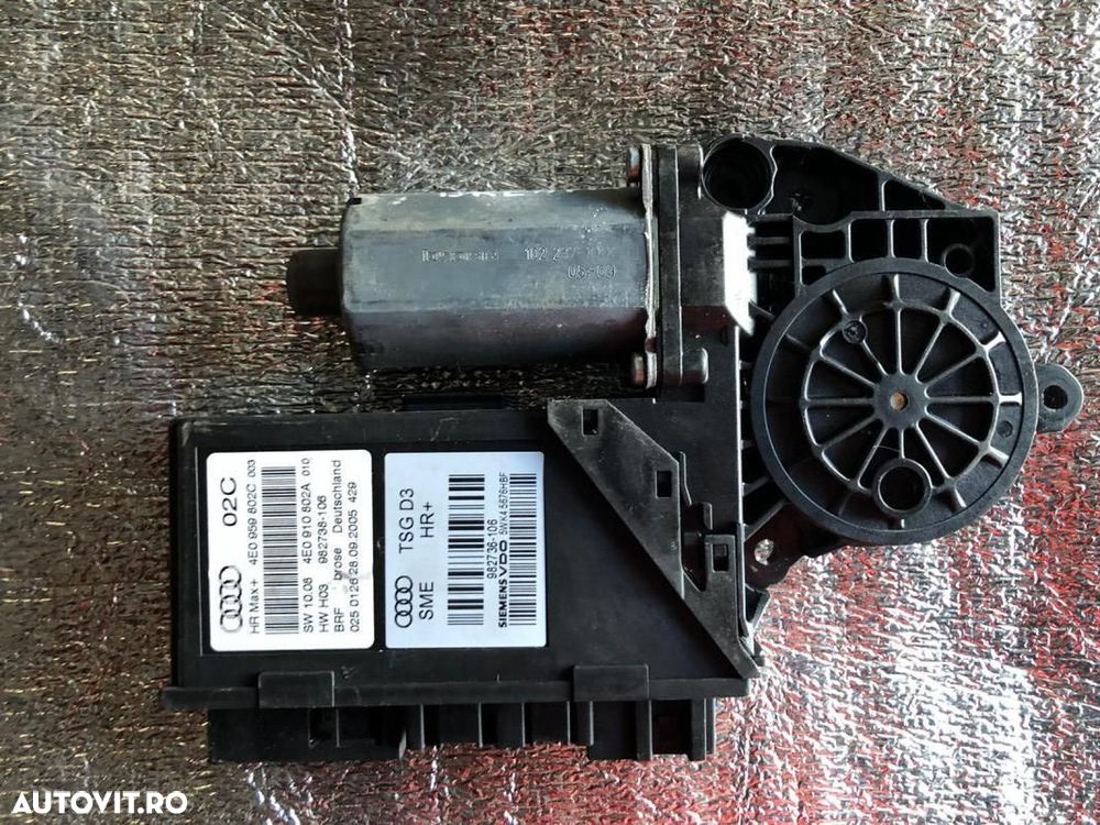 Motoras macara geam dreapta spate cu modul 4e0959802c Audi A8 D3/4E [ - 2