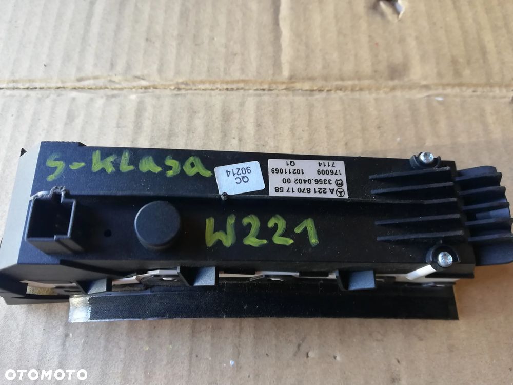 MERCEDES W216 W221 PRZEŁĄCZNIK PANEL A2218701758 - 2