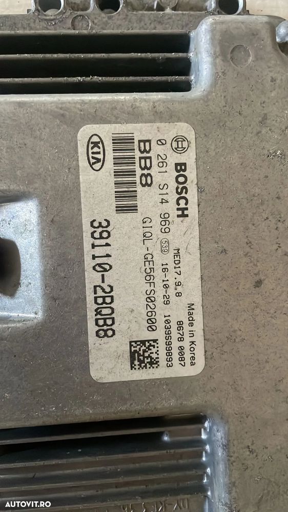 Ecu Kia Sportage 4 2016-2022 1.6 GDI 391102BQB8 0261S14969 - 2