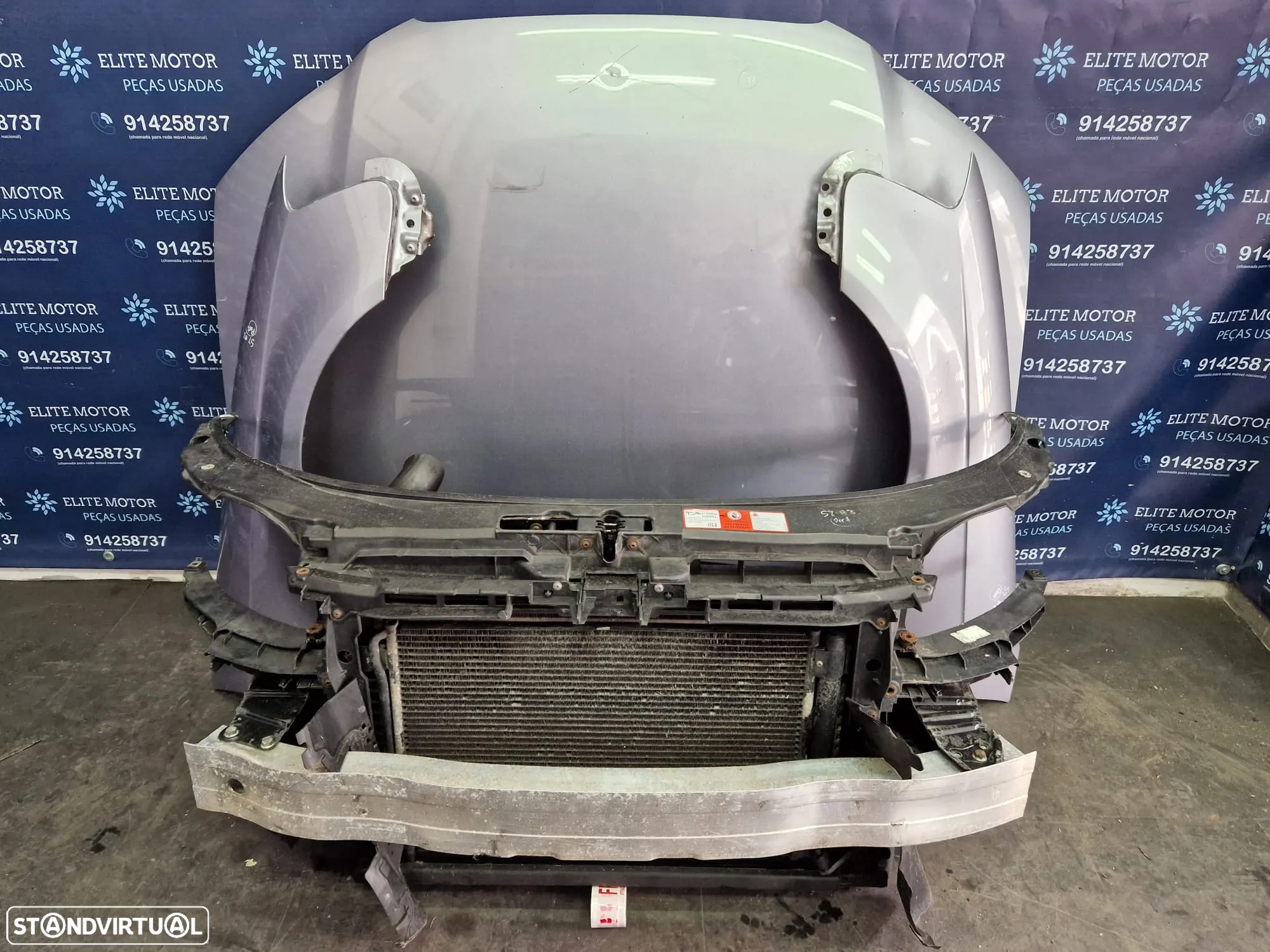 Frente completa usada AUDI A3 8P FASE 2 1.9 TDI BLS parachoques guardalamas oticas capot radiador - 6