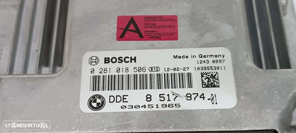 CENTRALINA DO MOTOR UCE BMW SERIE 3 LIM. (F30) 318D - 2