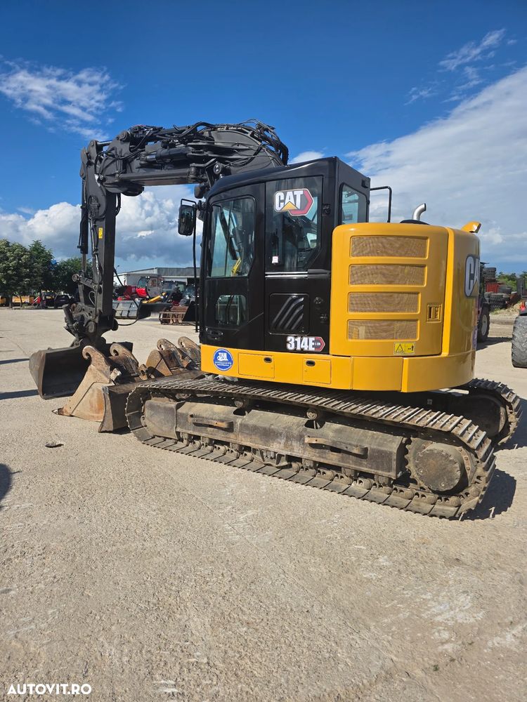 Caterpillar Cat 314E LCR deporte / 3cupe excavator pe senile compact aproape unic - 6