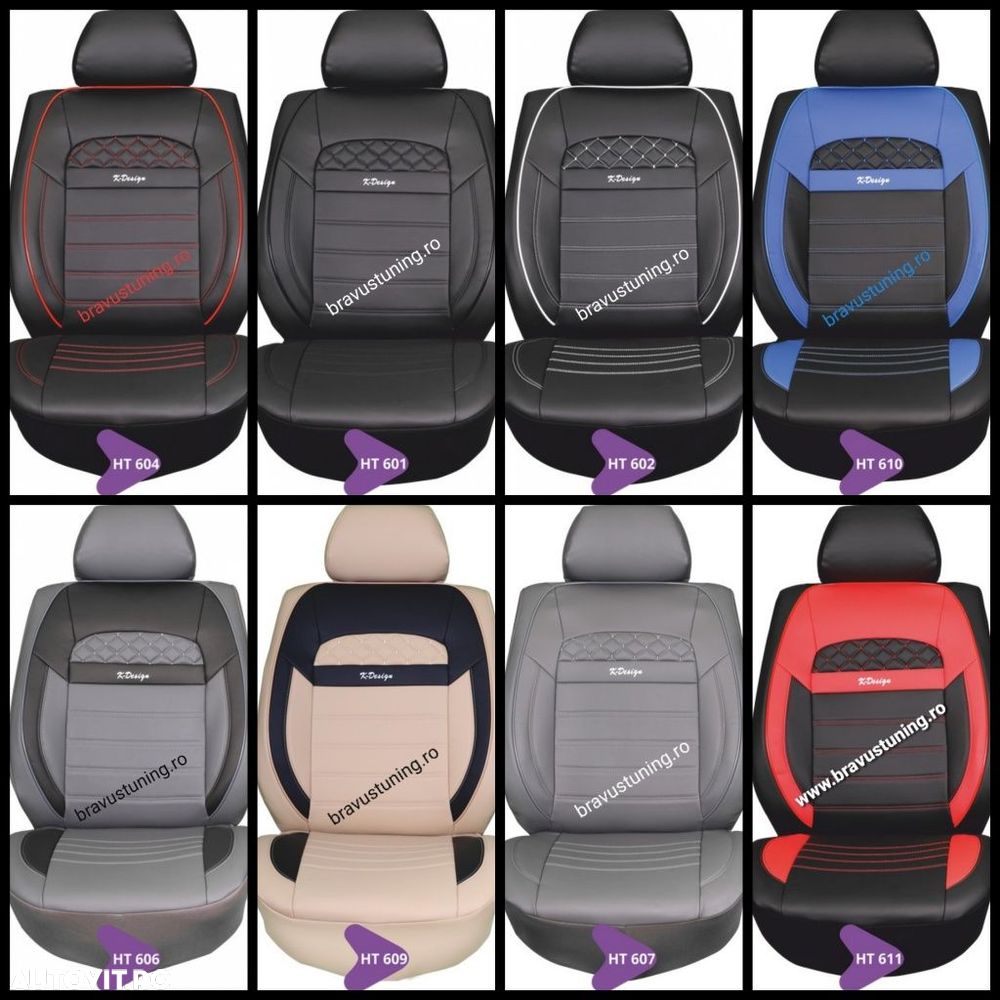 Huse scaun auto Piele Eco BMW, Skoda,Golf,Passat, Audi, Mercedes, Opel - 3