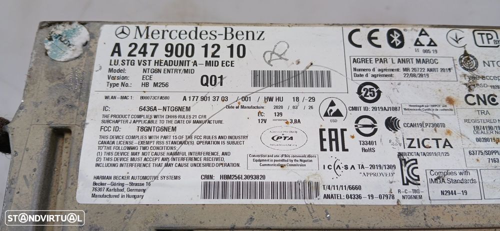 Rádio / auto-rádio MERCEDES-BENZ GLB-Class (X247) - 4