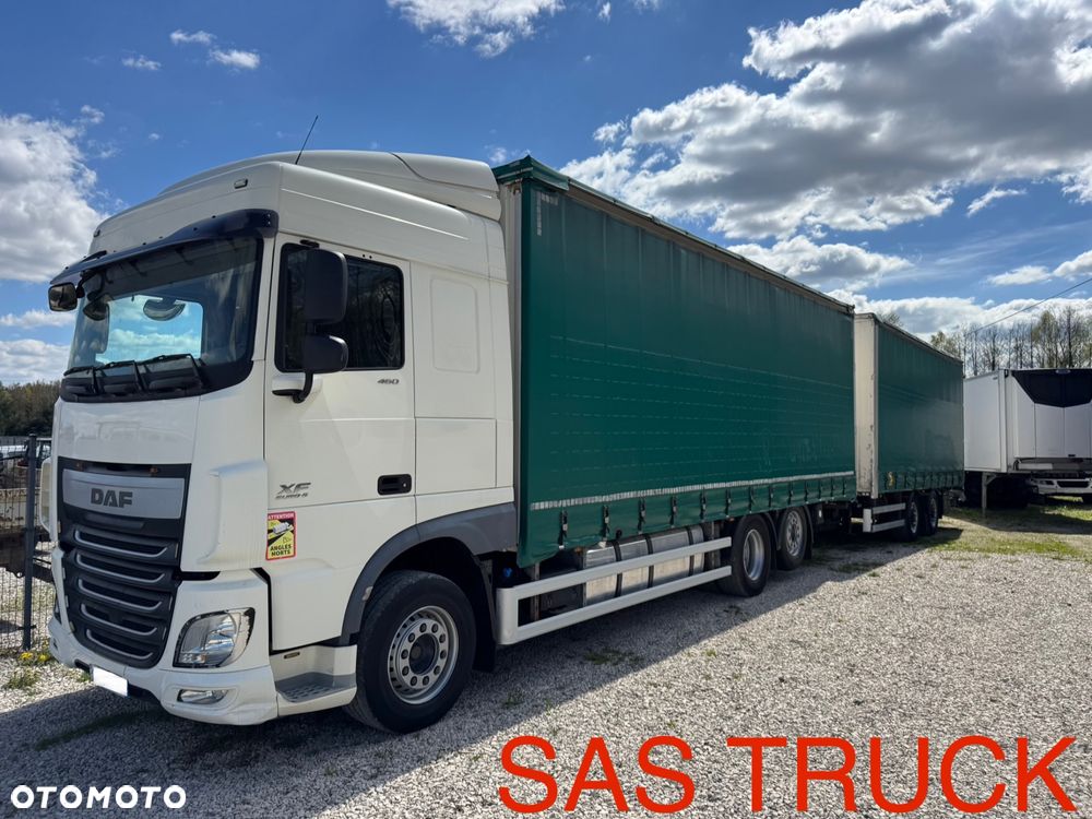 DAF XF 460 6X2 Euro 6 Zestaw Z Przyczepą 38 Palet Przejazdowy Dach Zsuwany - 1