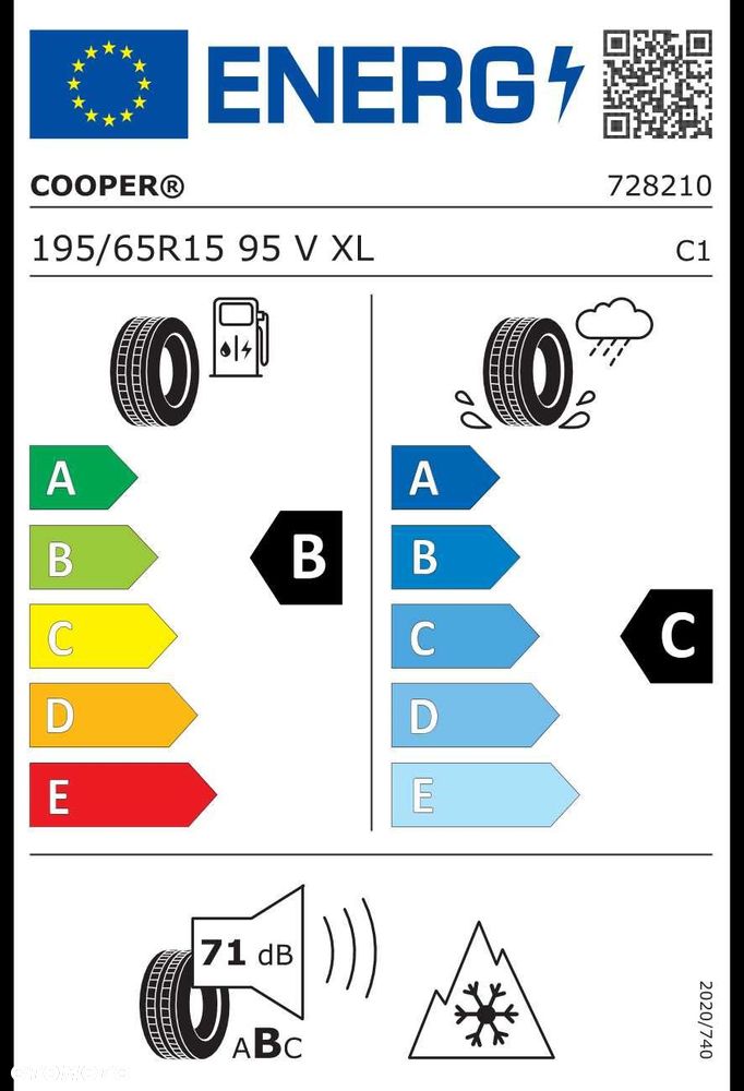 2szt. NOWE opony całoroczne 195/65R15 95V Cooper All Season - 1