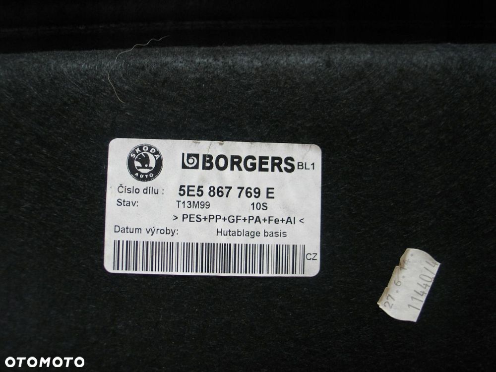 polka bagaznika skoda octavia 3 III 5E5867769E - 9