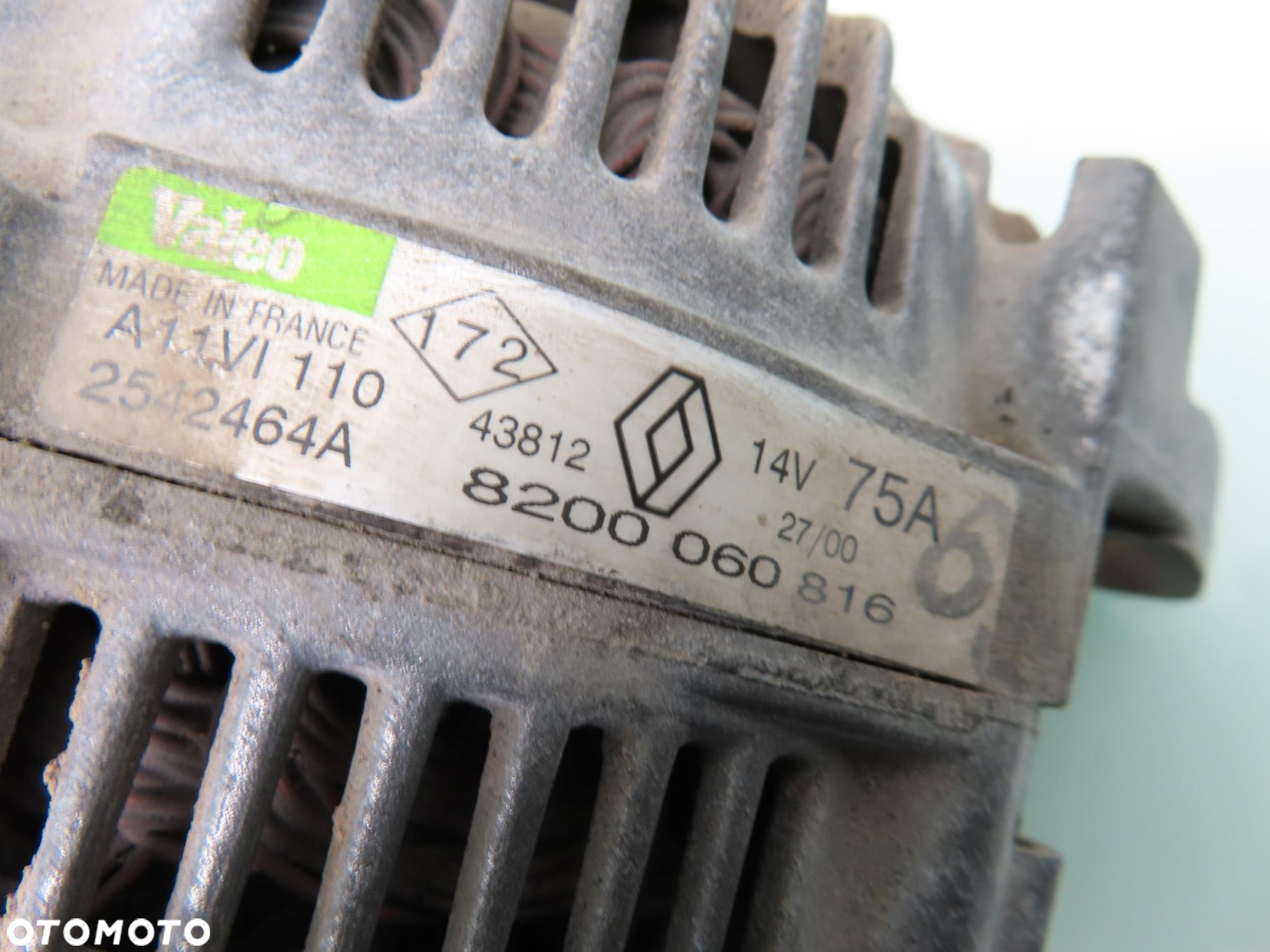 ALTERNATOR RENAULT CLIO II 1.2 8200060816 - 5