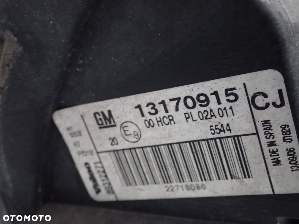 LAMPA LEWY PRZÓD  OPEL VECTRA C LIFT 13170915 - 8