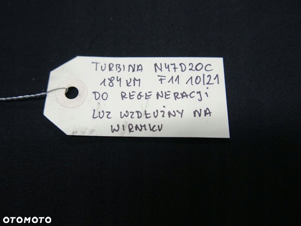 bmw f10 f20 f30 turbina turbosprężarka n47 8519475 - 9