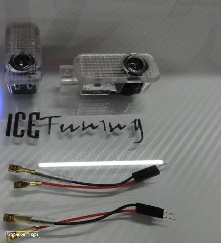 Luz de cortesia para portas com Projetor Led logo Audi A3, A4, A5, A6, A7, A8, R8, Q3, Q5, Q7, TT - 3