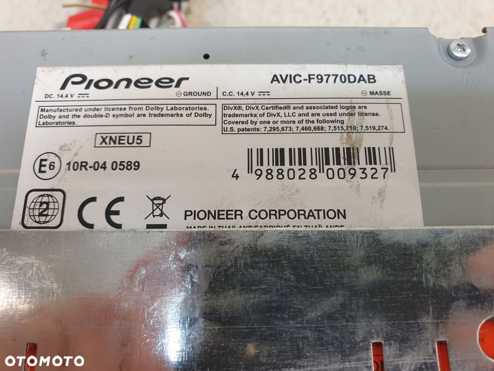 pioneer avic-f9770dab stacja multimedialna radioodtwarz oryg - 5