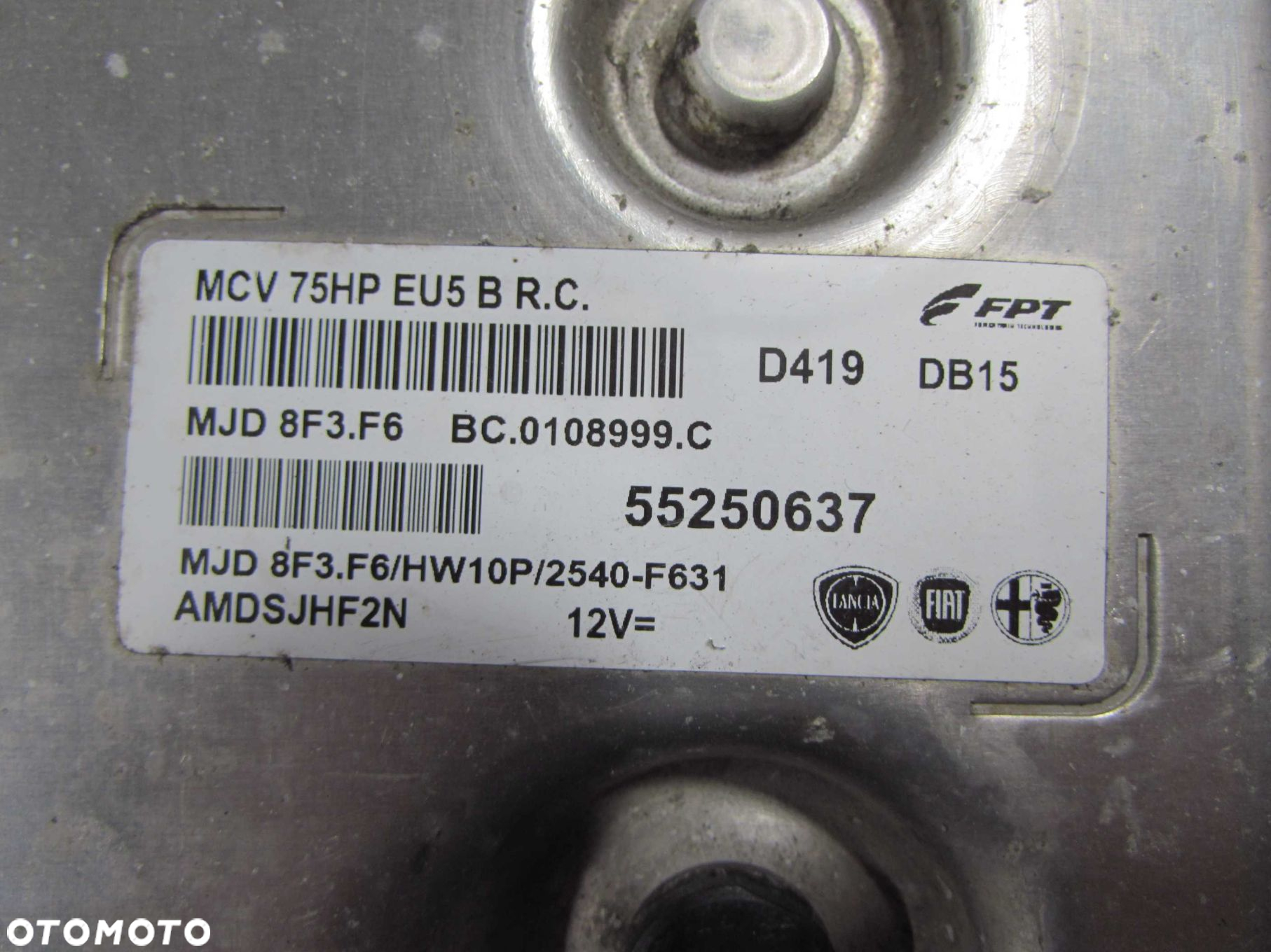 FIAT FIORINO III QUBO NEMO BIPPER 1.3 JTD KOMPUTER STEROWNIK 55250637 MJD8F3.F6 - 4