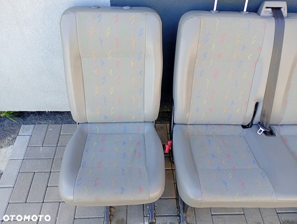 Kanapa Tył Siedzenie II Rząd Ławka Fotel Vw Transporter Caravelle T5 - 11