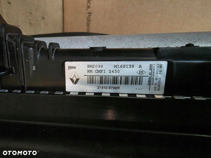 KOMPLET CHŁODNIC WENTYLATOR MEGANE IV 1.2 1.3 TCE 214109798R 144614ED0A - 6