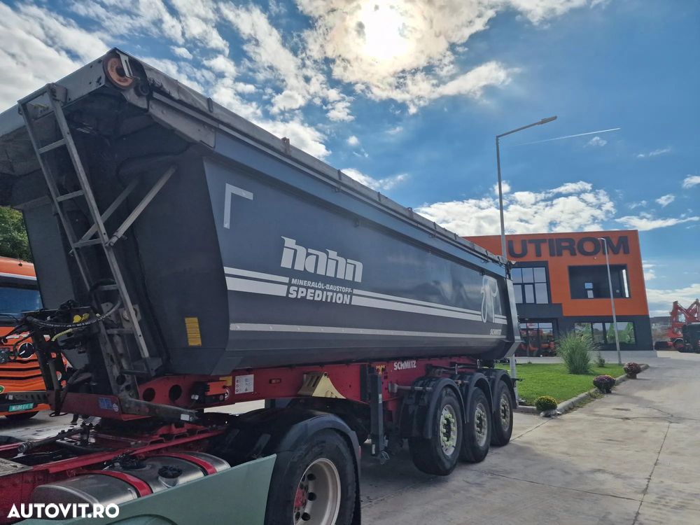 Schmitz Cargobull SKI BASCULABILA de 28mc, PRELATA RABATABILA electric, jante ALUMINIU, AXA LIFTABILA, picioare sprijin, HARDOX, Posibilitate leasing 4 ani, anvelope 385/65R22,5 70% -OK, STARE FOARTE BUNA-PROMOTIE 22.900 EUR+Tva - 15