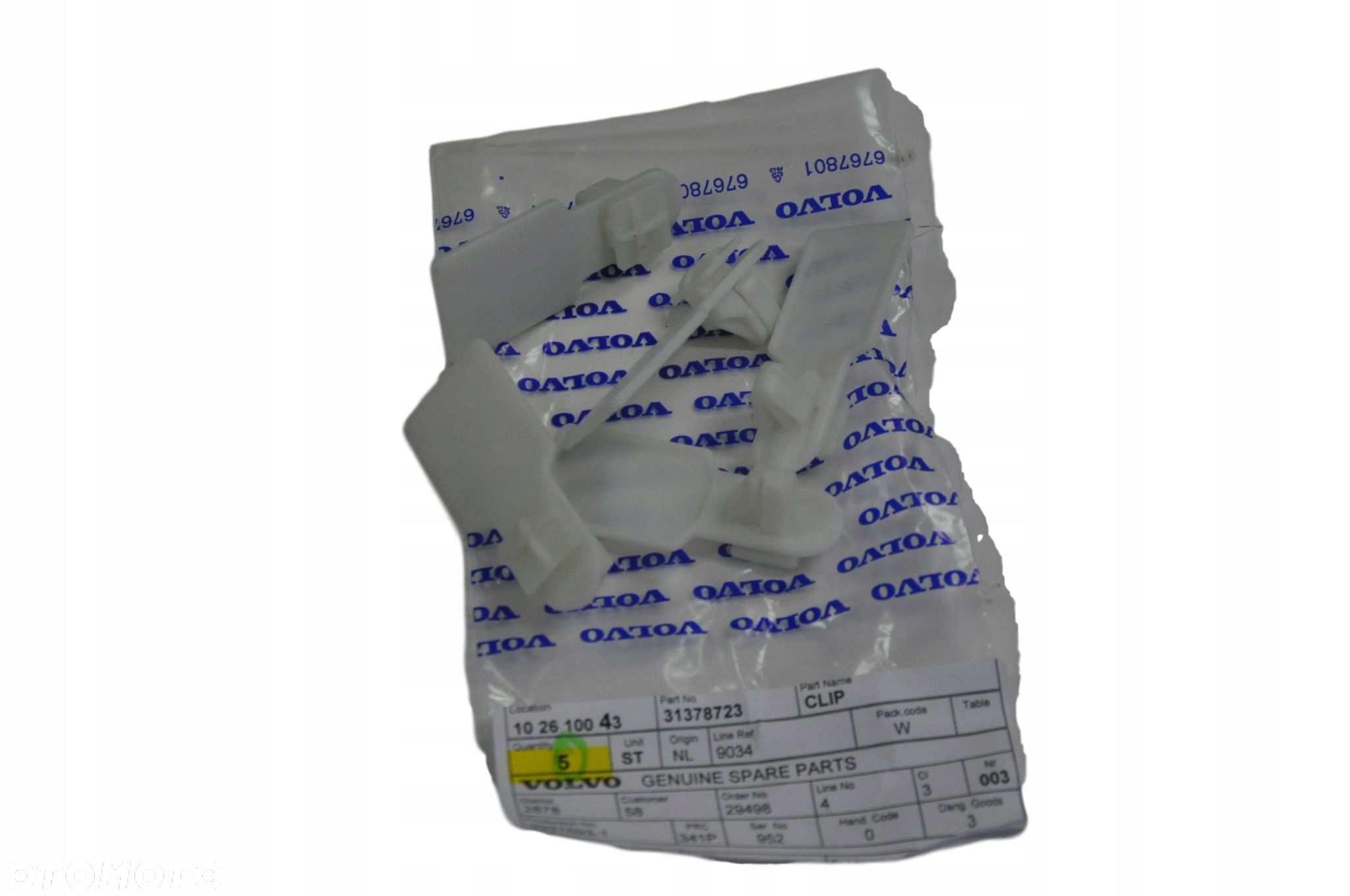 VOLVO V40 V40CC spinka zewn listwy progowej OE 31378723 - 2