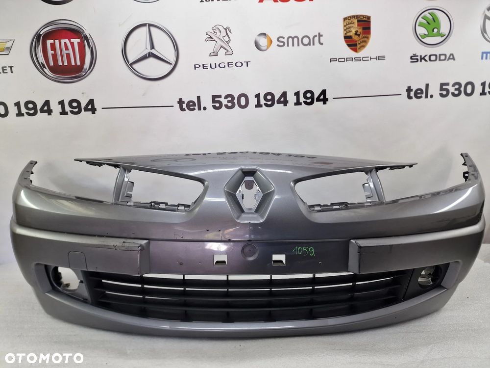 RENAULT MEGANE II 2 LIFT 05- ZDERZAK PRZEDNI PRZÓD , KOLOR SZARY METALIK , NR 8200484322 , NR AUKCJI NZ1059 - 1