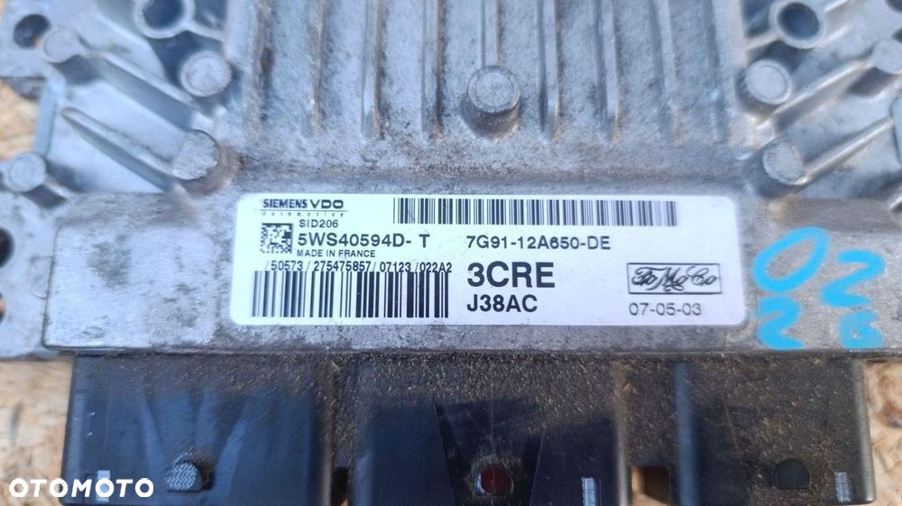 STEROWNIK SILNIKA KOMPUTER FORD S-MAX I 2.0 TDCI 7G91-12A650-DE - 2