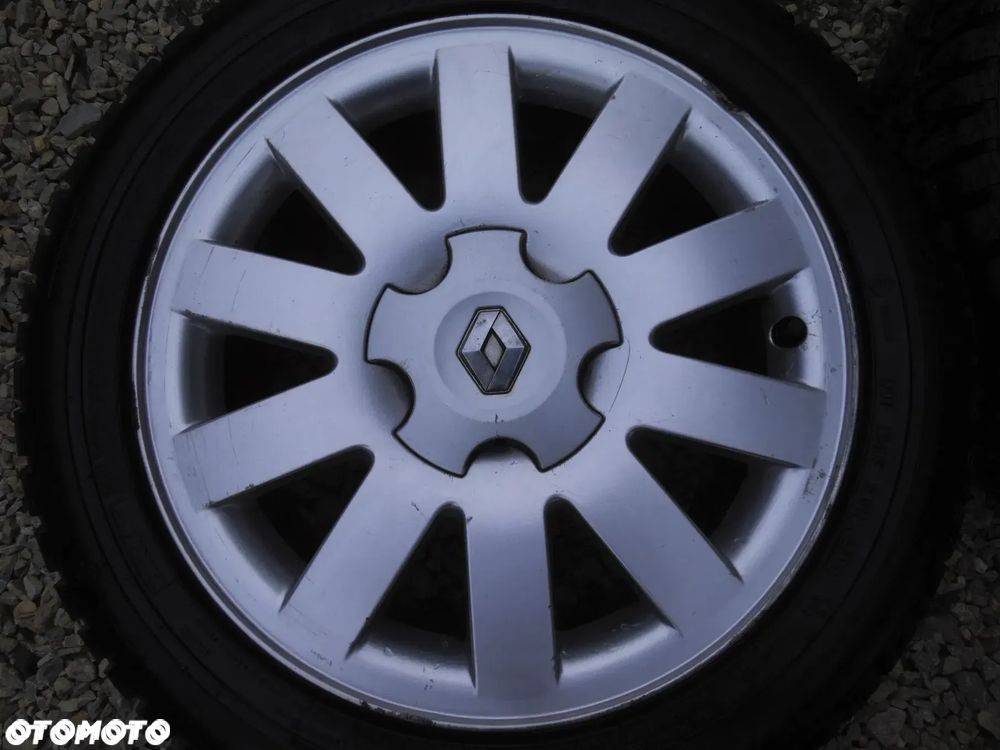 RENAULT 4X KOŁA ALUFELGI R16 6.5J ET50 5x108 ORYGINALNE FELGI ALUMINIOWE + OPONY ZIMOWE 55/205/R16 7MM KOMPLET KÓŁ ESPACE IV - 6