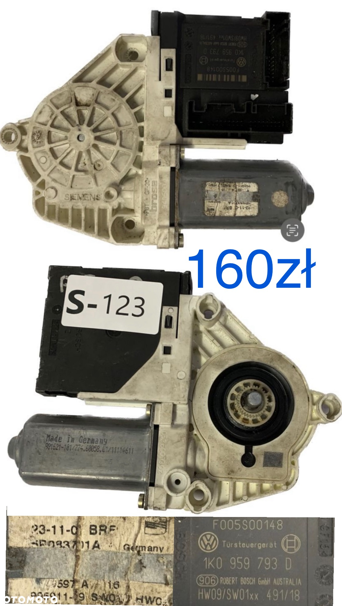 Silnik Silniczek Podnoszenia szyb szyby przód tył prawy lewy Audi Seat Skoda Volkswagen 6Q1959801A 1K0959701P 1K0959793L 1K0959792D 1T0959702A 5P0837401C 1K0959793D 5P0837401A 1J1959802B 1J1959802D 1J0959802F 101431-202 1J0959802C 1C0959802B 5P0837402 1K0959793D 1K0959792G 5P0837402H 1T0959702B 6Q0959812A 6L1959801 1K0959703E 1K0959701AC 1K5837401AM 1K0959704M 1K0959703E 4F0959801A - 6