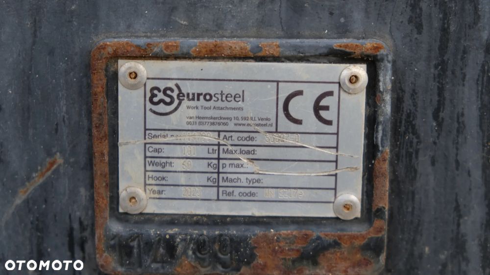 łyżka skarpowa verachter 1 m do mini koparki - 3