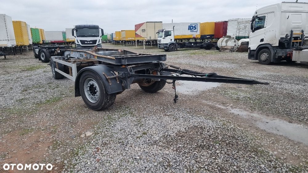 Huffermann 24.500zł netto PRZYCZEPA HAKOWIEC DO KONTENERÓW DO ZŁOMU RAMA OCYNK ROK OPONY 80% ST.BDB MOŻLIWOŚĆ TRANSPORTU - 3