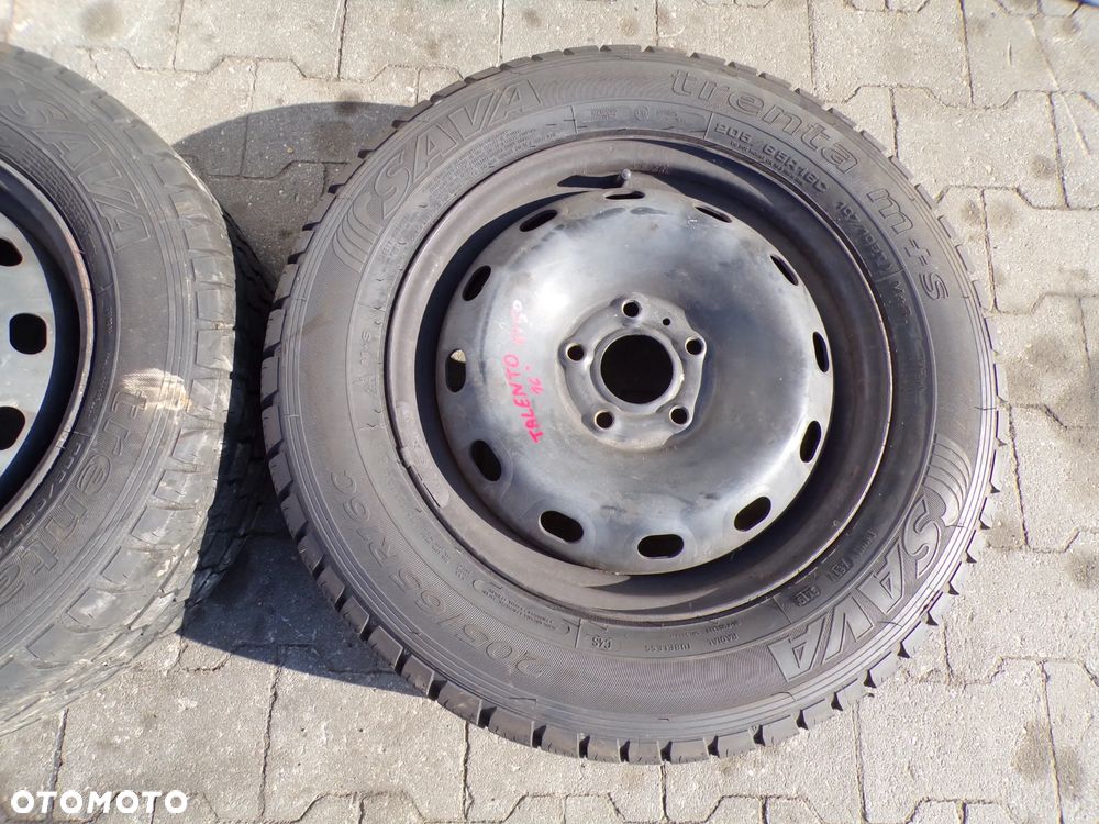 KOŁO FIAT TALENTO 16 205/65 16C OPONA SAVA 3419 9 MM 3620 6 MM ET 50 - 2