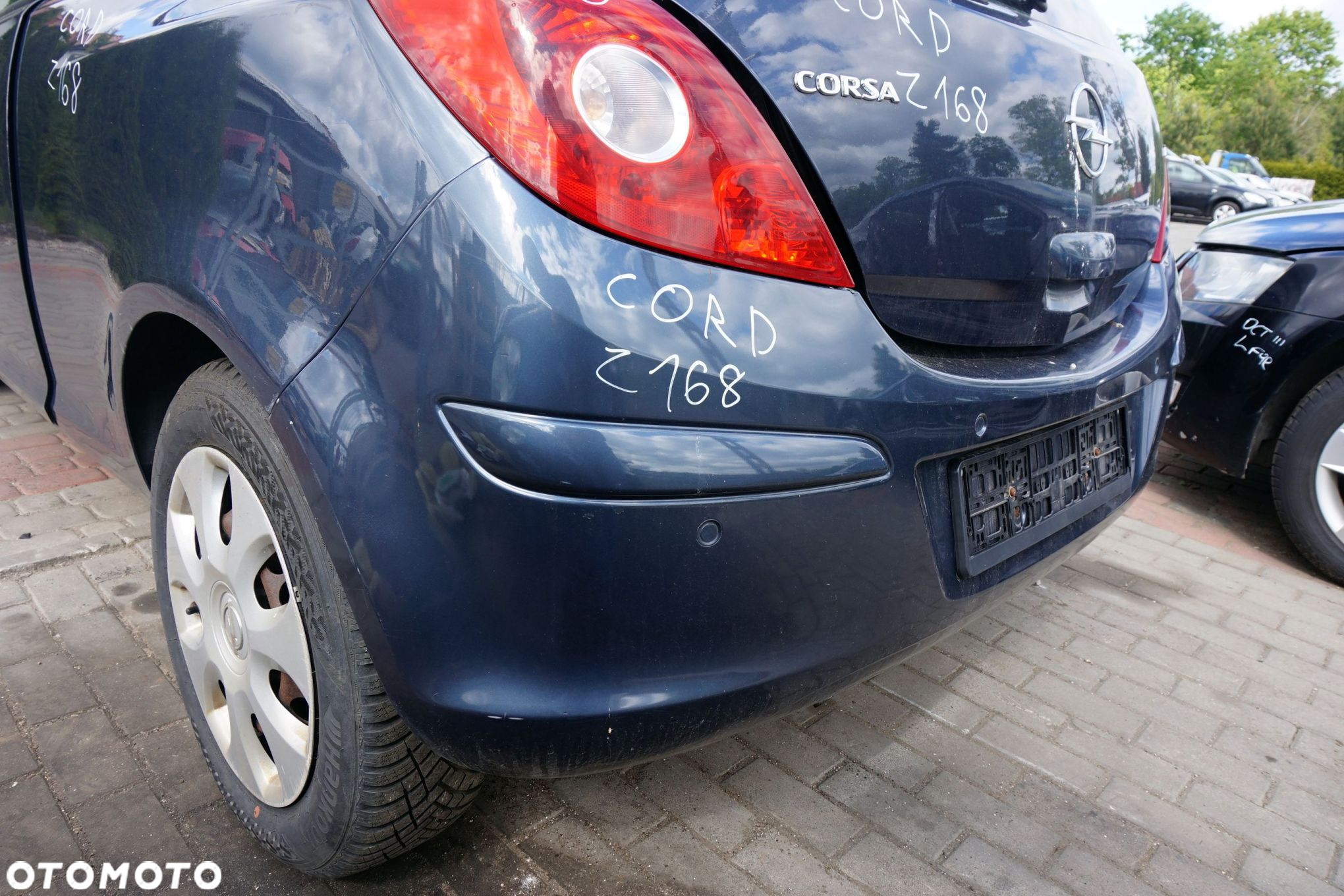 ZDERZAK TYLNY CORSA D IV 3D HB Z168  SZARY OPEL 2006-2011 - 2
