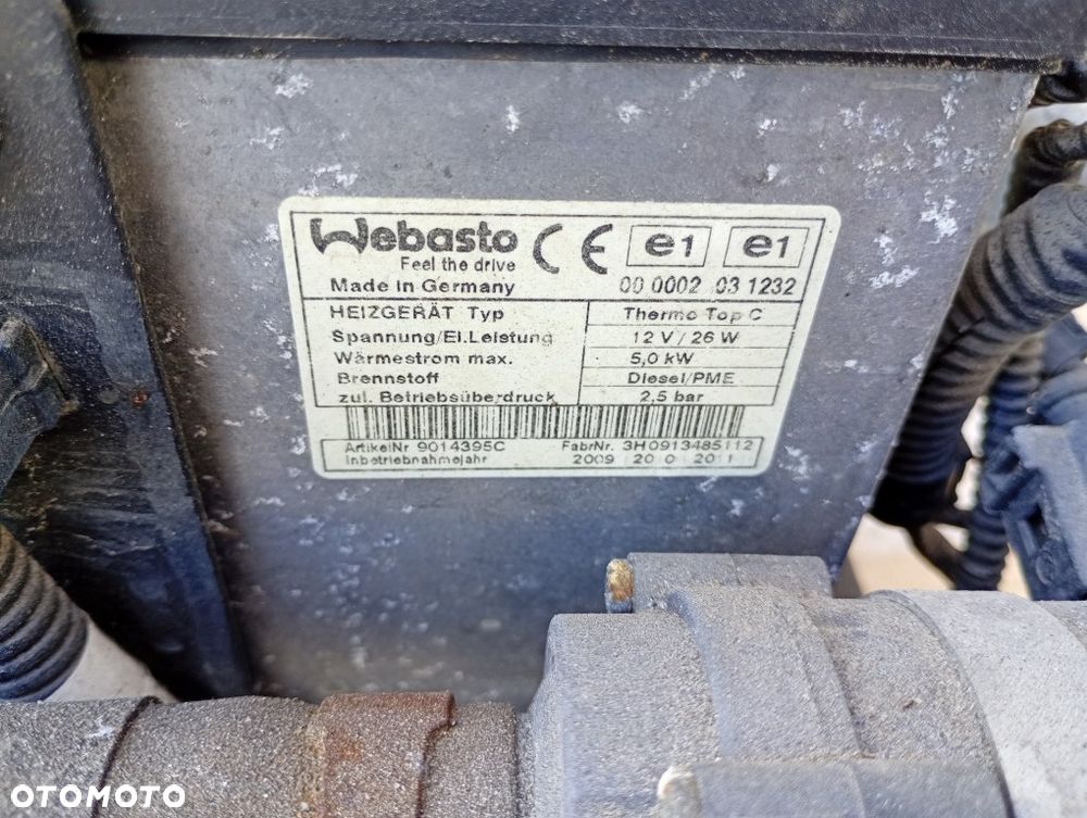 Webasto Ogrzewanie Postojowe Thermo Top C 12V 5.0kW Vw Transporter T5 T5 Lift 2003-2015 - 7