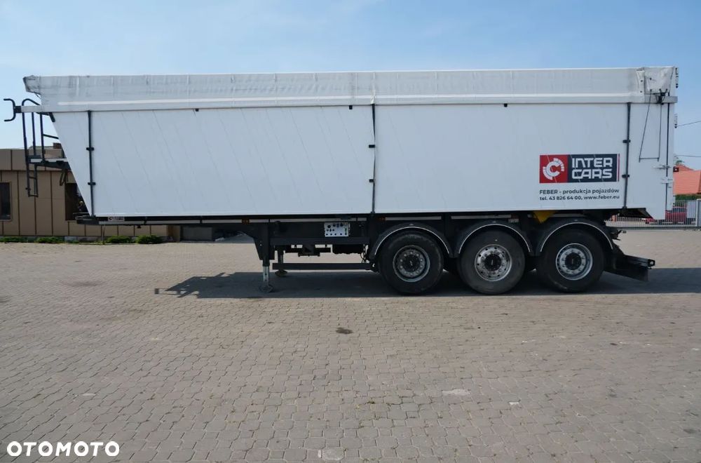 Feber Inter Cars WYWROTKA 49 M3 ZBOŻÓWKA / SZYBER + KLAPO-DRZWI / WAGA 6120 KG / PIERWSZA OŚ PODNOSZONA / SIŁOWNIK HYVA / 2023 ROK !! - 7