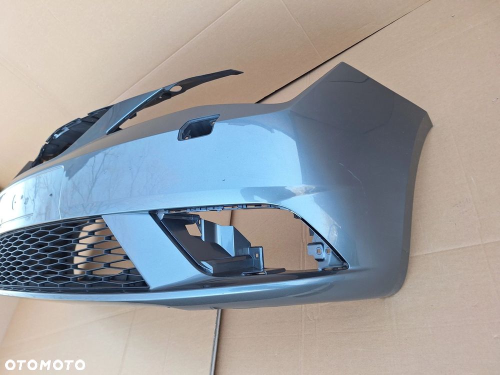 SEAT IBIZA 4 IV LIFT 12-17 6J0 B.ŁADNY SZARY MET. ZDERZAK PRZÓD PRZEDNI+PŁYTA DOLNA HOKEJ+ABSORBER 6J0807231D WYSYŁKA 24 - 3