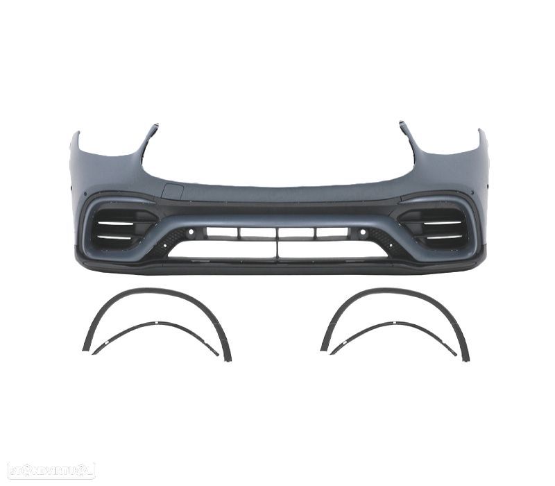 PARA-CHOQUES FRONTAL MERCEDES W253 20-22 LOOK GLC63 + PASSAGENS DE RODA - 2