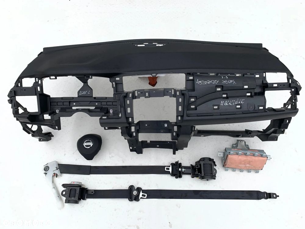 NISSAN LEAF II 2 DESKA KONSOLA KOKPIT PULPIT PÓŁKA PARAPET DASHBOARD AIRBAG naprawa regeneracja WYMIANA OD RĘKI !!! - 2