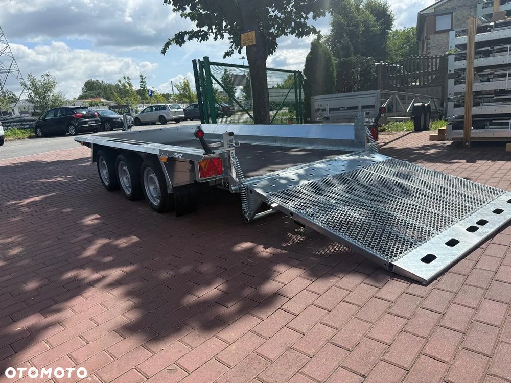 Martz Przyczepa do przewozu sprzętu budowlanego Martz Bau 350x160 3500kg 3 osie pod koparke koparka walec MOTOMUS od ręki - 8