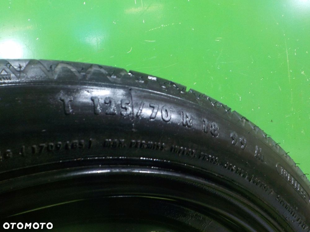 AUDI TT 8N kolo dojazdowe 125/70/18 5x100 - 4