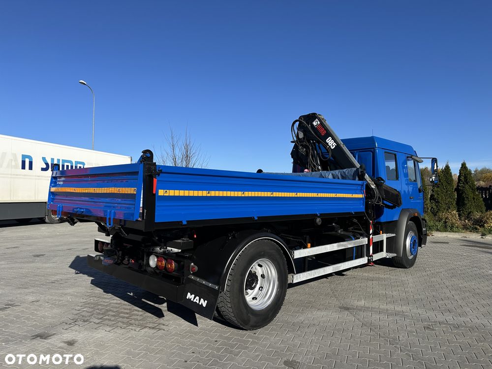 MAN LE 18.220 Wywrotka 3-stronna HDS HIAB 085 - 4
