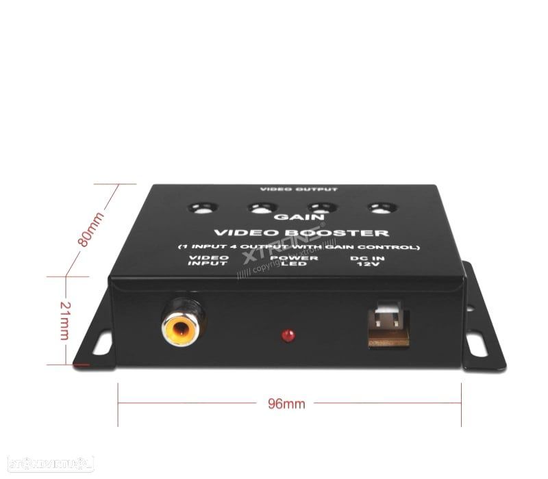 SPLITTER DE 4 CANAIS 1 ENTRADA 4 SAIDAS RCA - 3