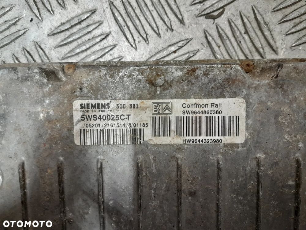 CITROEN BERLINGO KOMPUTER STEROWNIK SILNIKA 5WS40025CT - 5