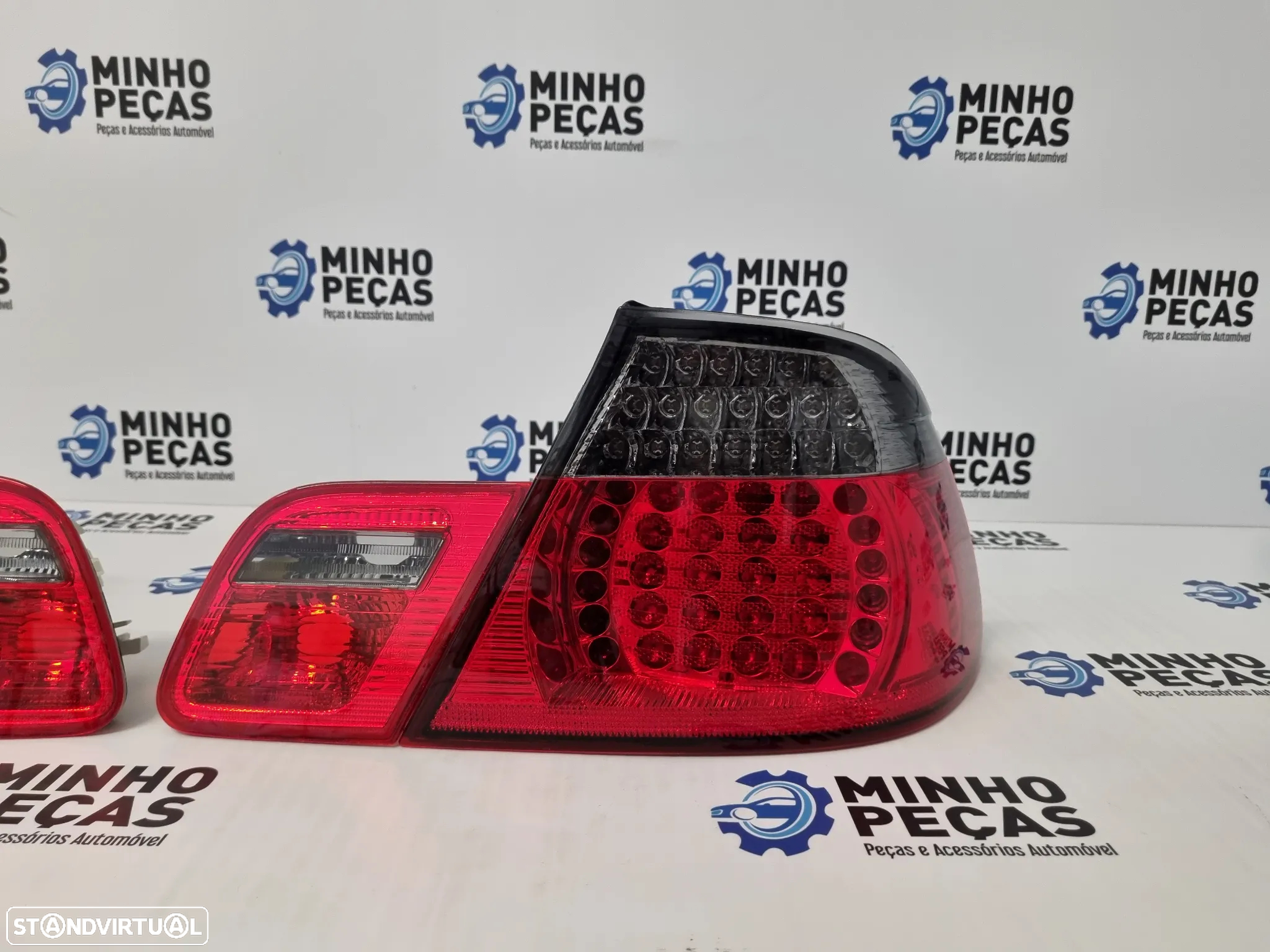 Farolins Traseiros BMW (E46) Coupê Facelift em Led Escurecidos - 4