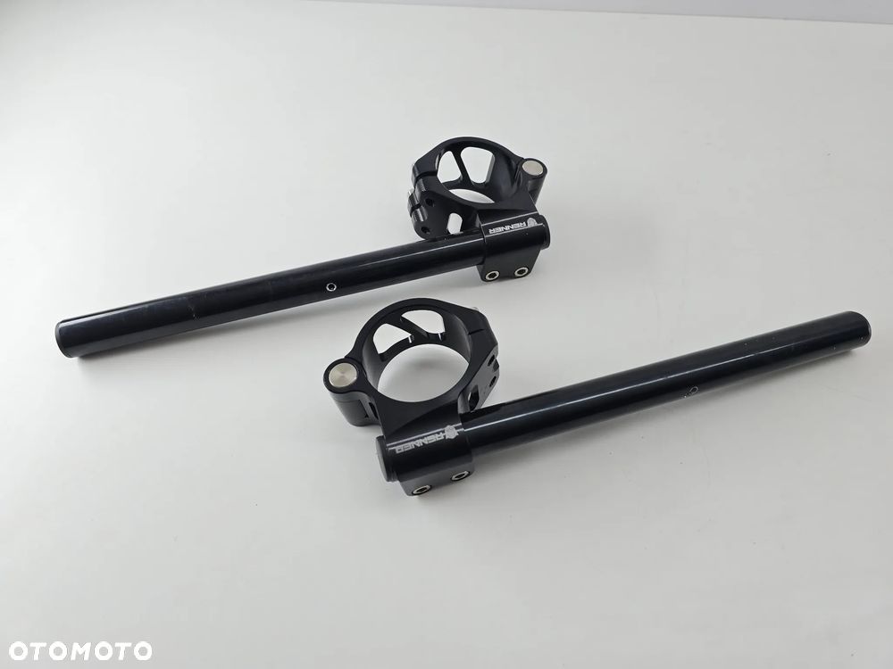 KIEROWNICA DWUCZĘŚCIOWA CLIP-ON UCHWYT 55MM CZARNA BMW KAWASAKI SUZUKI YAMAHA - 1