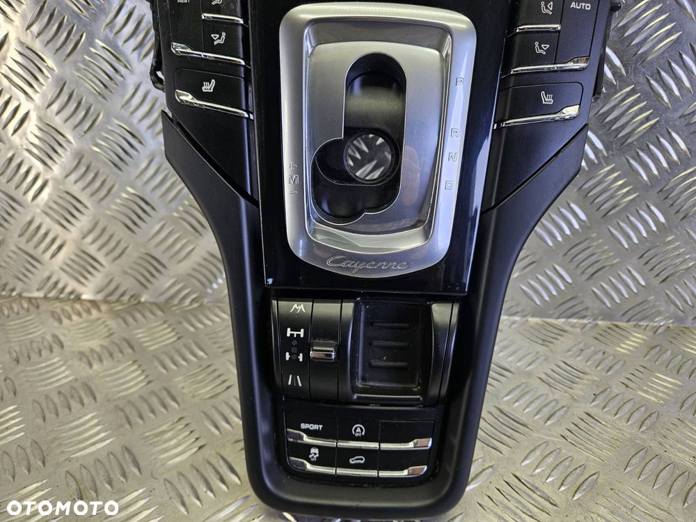 PORSCHE CAYENNE II 10-17R PANEL STEROWANIA MMI RAMKA TUNELU OSLONA WYBIERAKA CZARNY 7P5864785A - 3