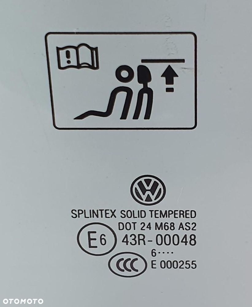 SZYBA DRZWI LEWY TYŁ VW GOLF V PLUS - 2